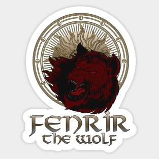 Fenrir the Wolf-A Viking Saga- Norse Mythology-Viking Sticker